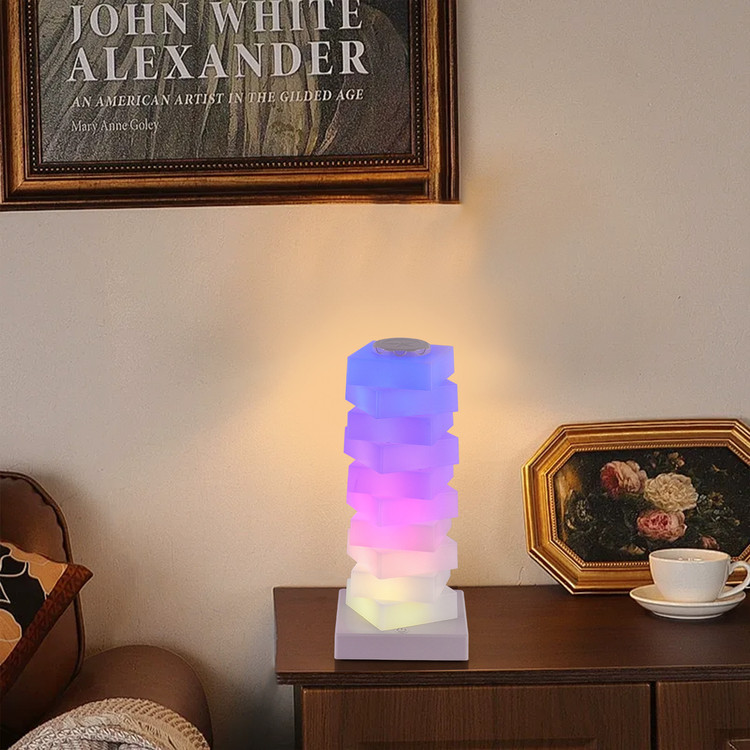 آباژور RGB مدرن چرخشی لمسی و رنگ پاستلی کد ۱۱۴۰