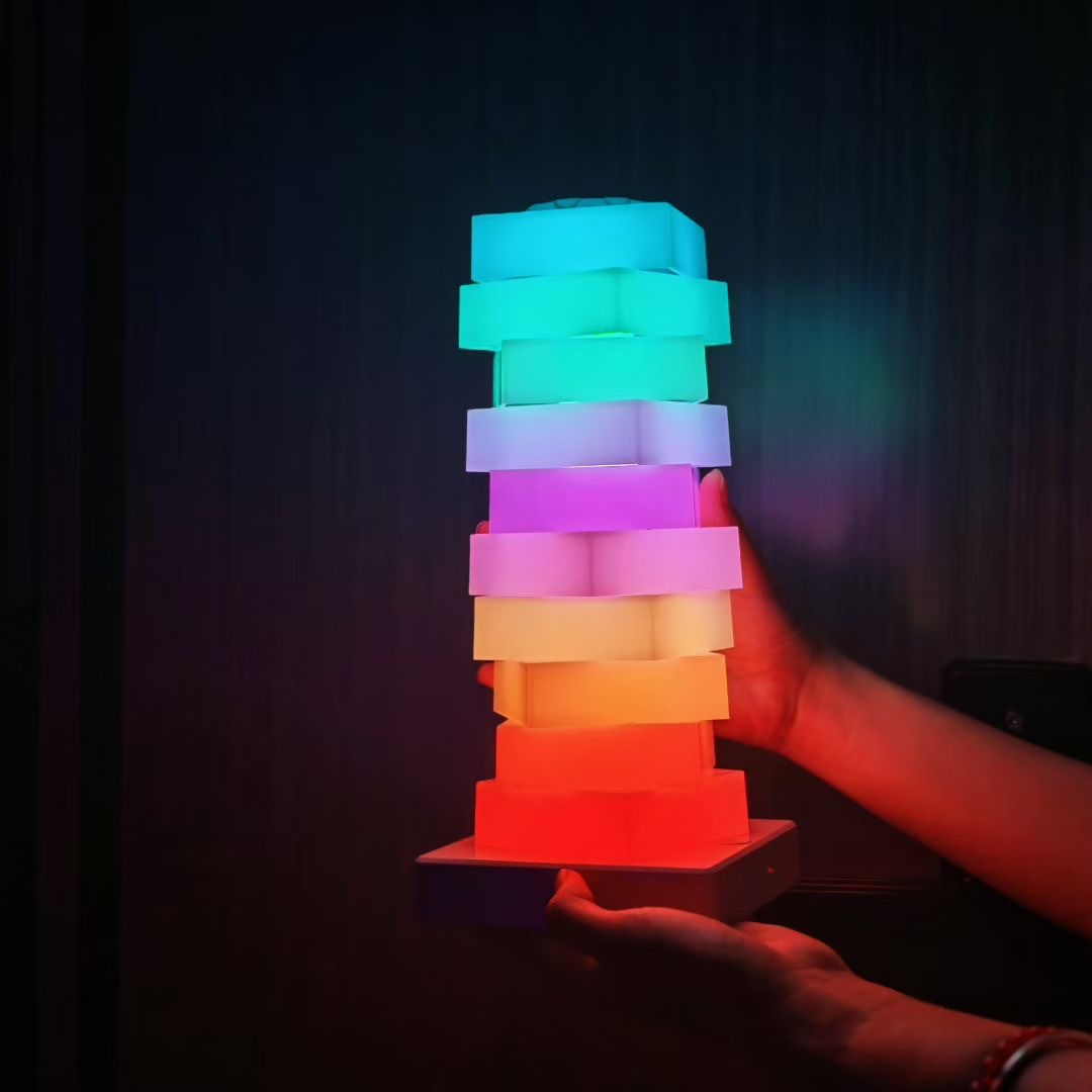 آباژور RGB مدرن چرخشی لمسی و رنگ پاستلی کد ۱۱۴۰