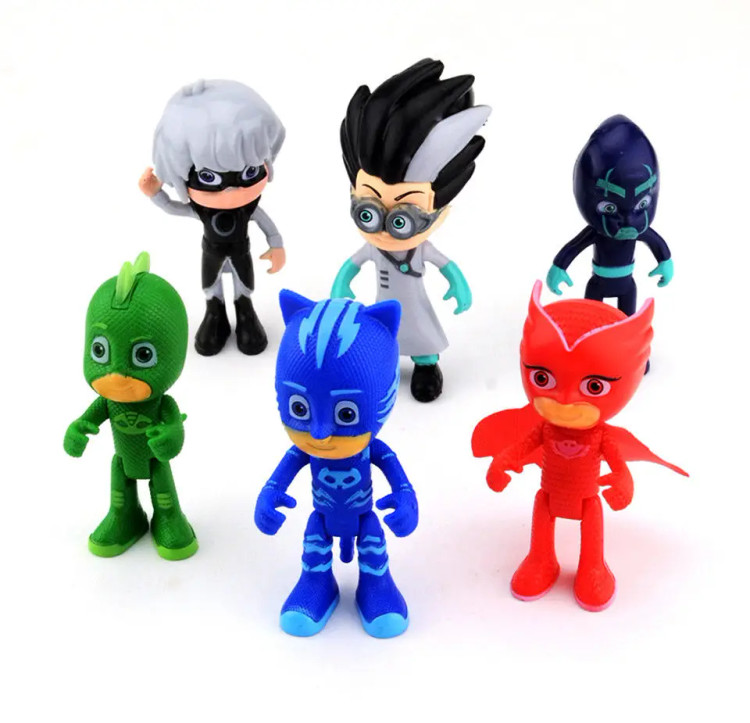 ست فیگور گروه شب نقاب ۶ عددی PJ masks