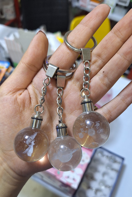 جا کلیدی گوی کریستال سه بعدی LED
