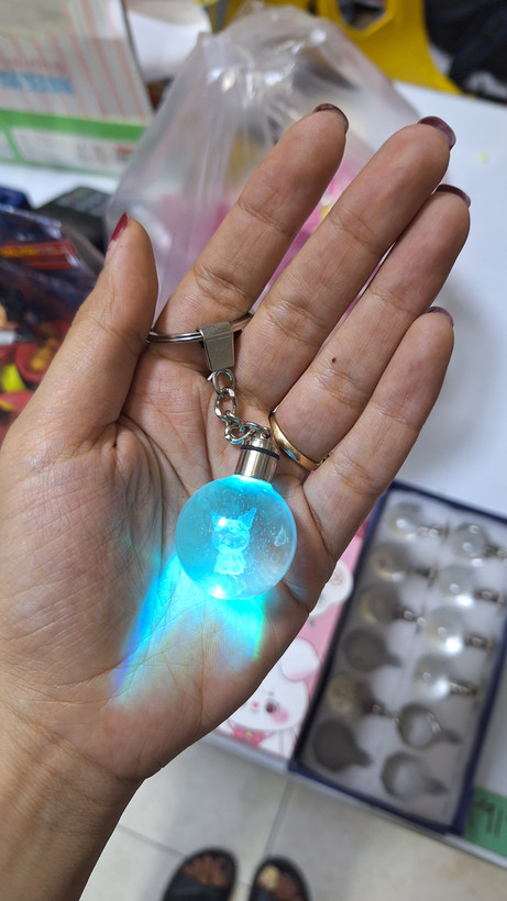 جا کلیدی گوی کریستال سه بعدی LED