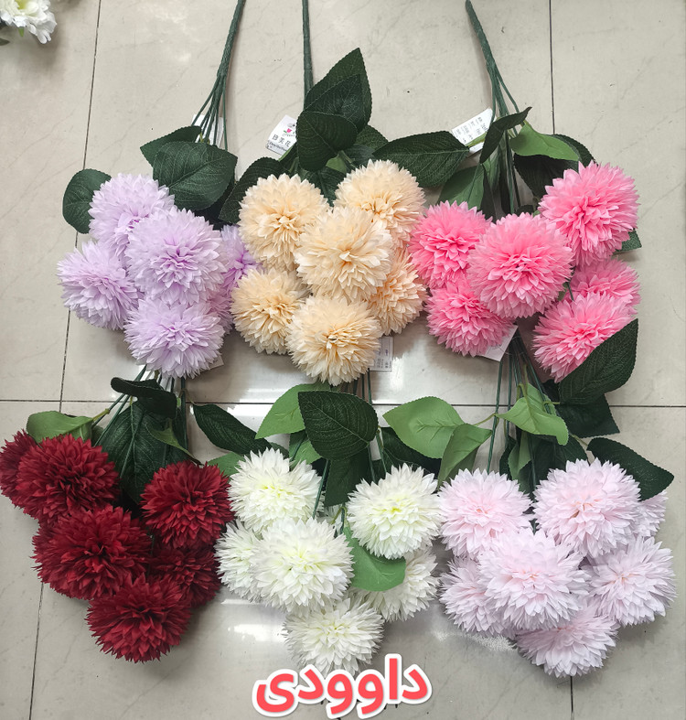 دسته گل داوودی 7 گل قابل شستشو