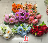 دسته گل پیونی ۷ شاخه قابل شستشو