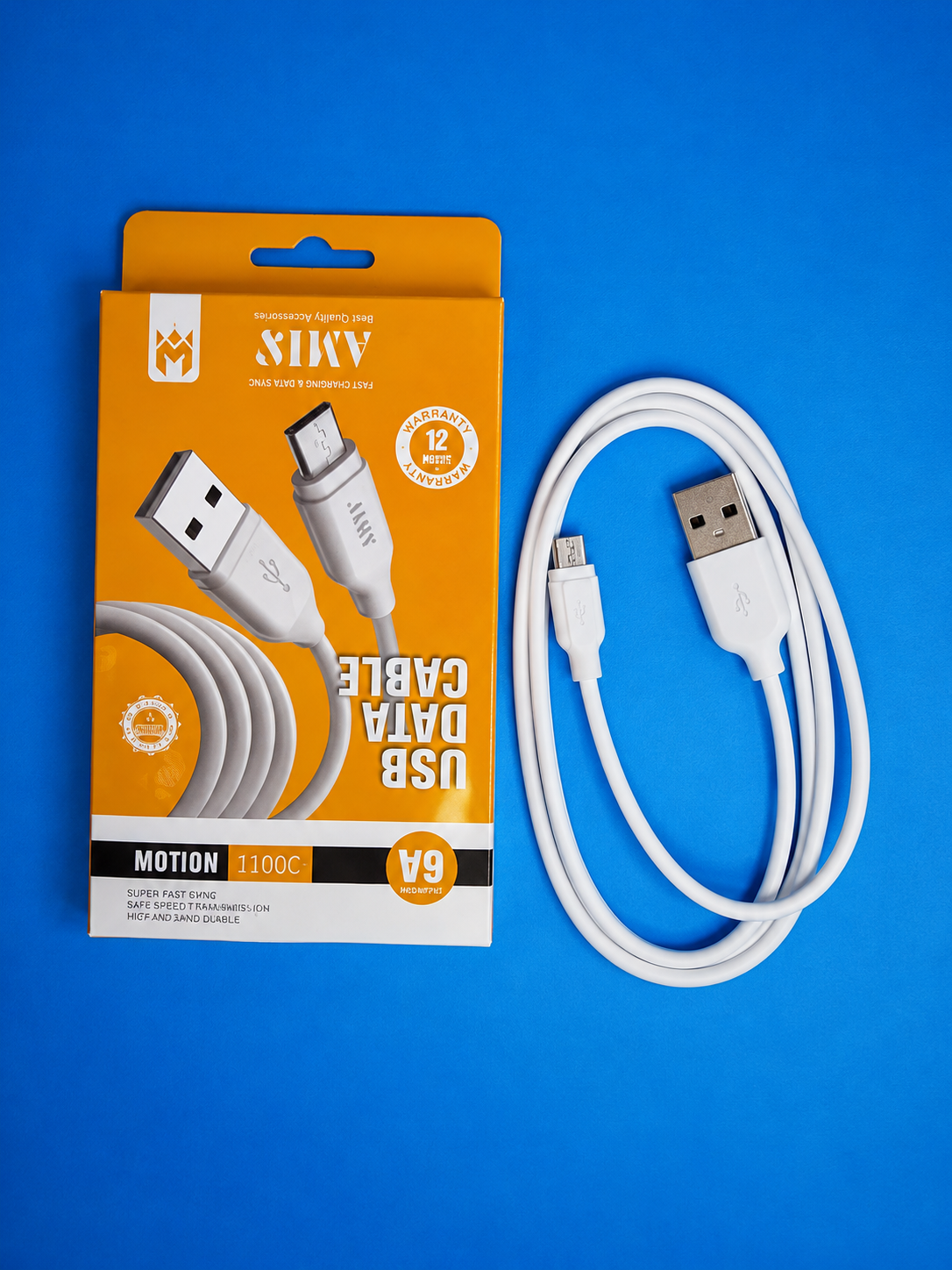 کابل شارژ و دیتا AMIS مدل M010A Micro USB فست شارژ 6 آمپر