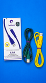 کابل شارژ و دیتا VALSEU سری YEGANEH تایپ C فست شارژ 6 آمپر 1.2 متری