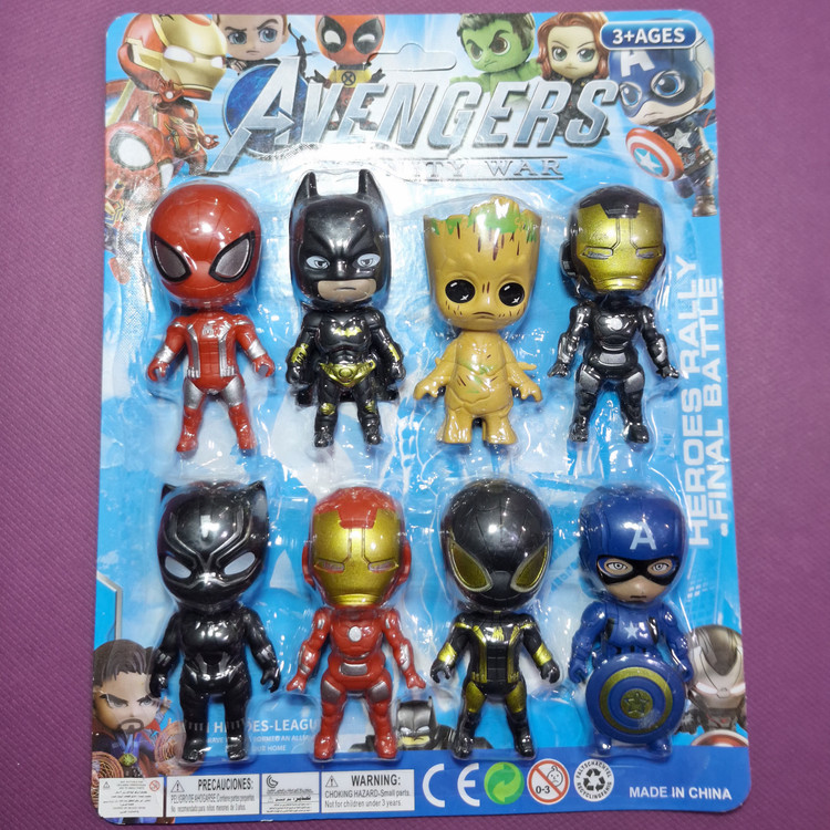 اکشن فیگور طرح ابرقهرمانان Avengers مدل فانتزی ۸ عددی