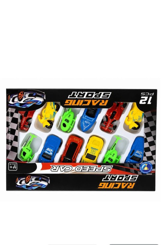 ست ماشین و وسایل نقلیه مسابقهای ۱۲ تکه مدل Racing Sport مناسب کودکان بالای ۳ سال