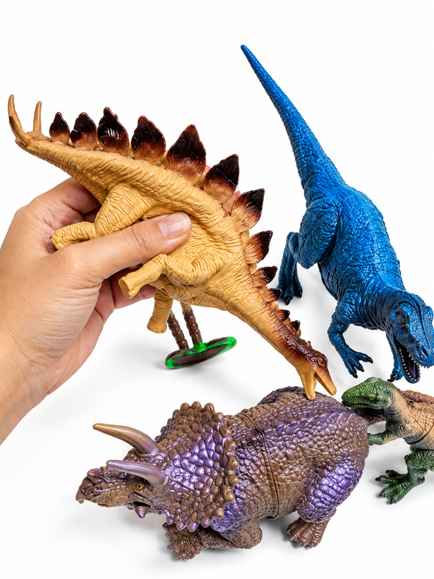 ست فیگور دایناسور و حیوانات ماقبل تاریخ چندتکه مدل Dino World