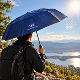 چتر تاشو ۸ فنره UV دار با کاور، سبک و کمجا